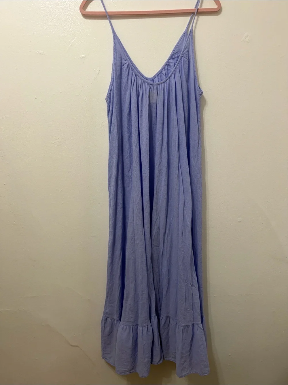 9seed Elegant Light Purple Maxi Dress in lavander color